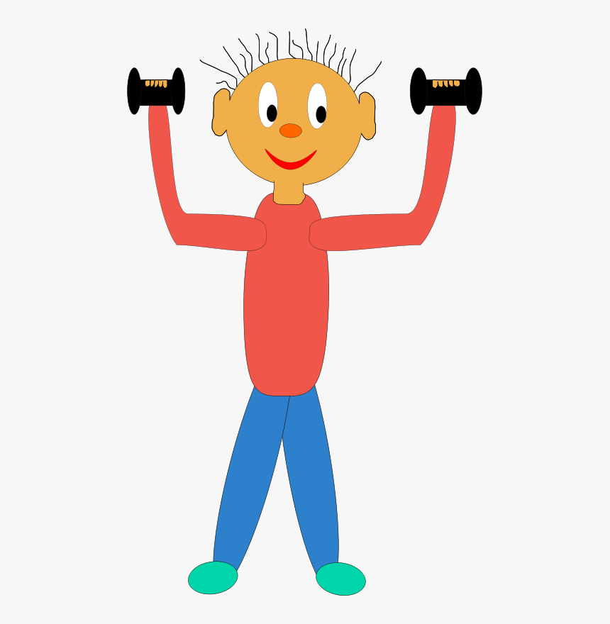 Fitness Clipart Muscular Strength - Kids Exercising Clip Art, HD Png Download, Free Download