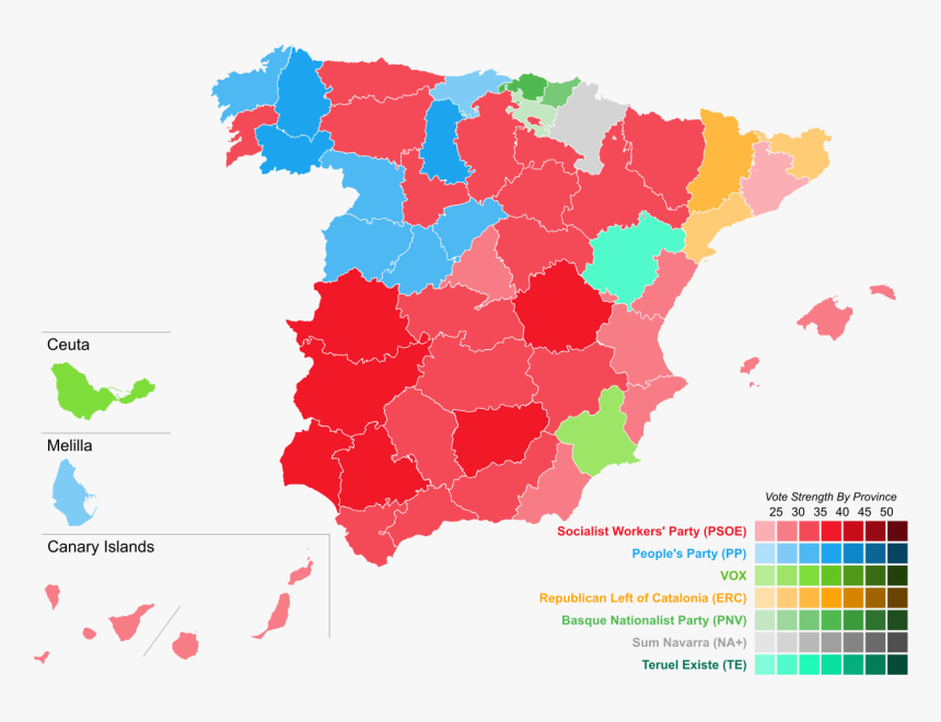 Spain Election Results 2019, HD Png Download, Free Download