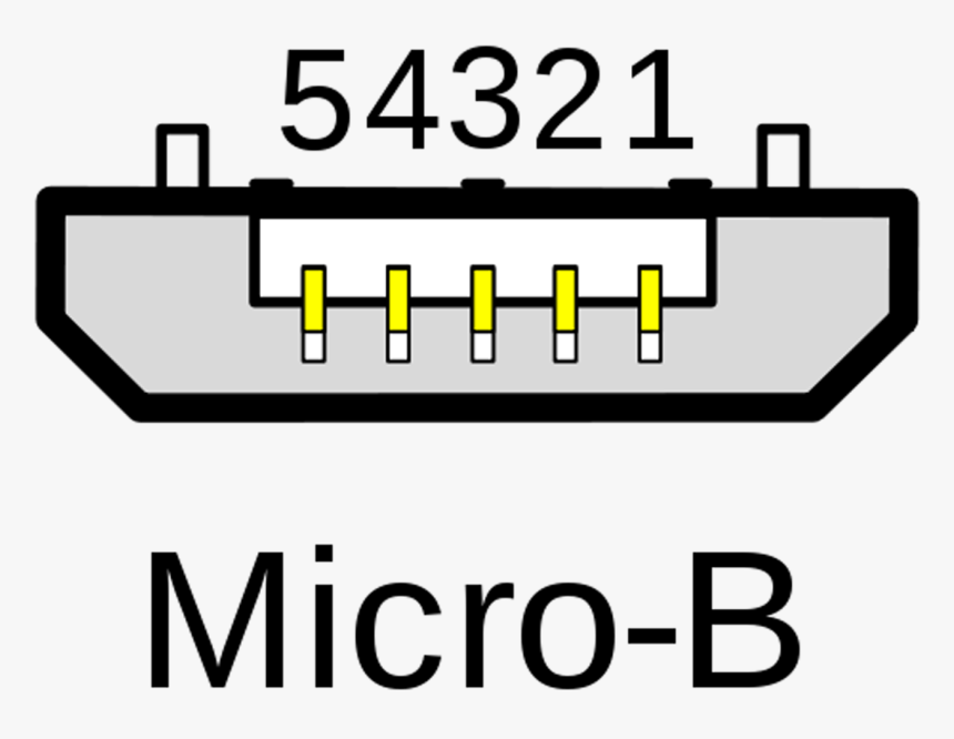 Usb Micro-b - Micro B Usb Vector, HD Png Download, Free Download