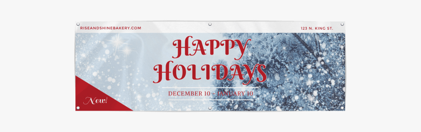 Happy Holidays Banner Template - Flag, HD Png Download, Free Download