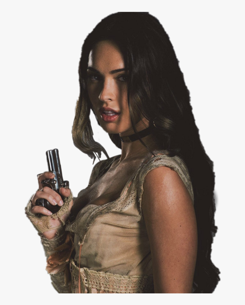 #megan Fox #meganfox #megan #fox - Megan Fox Png Gun, Transparent Png, Free Download