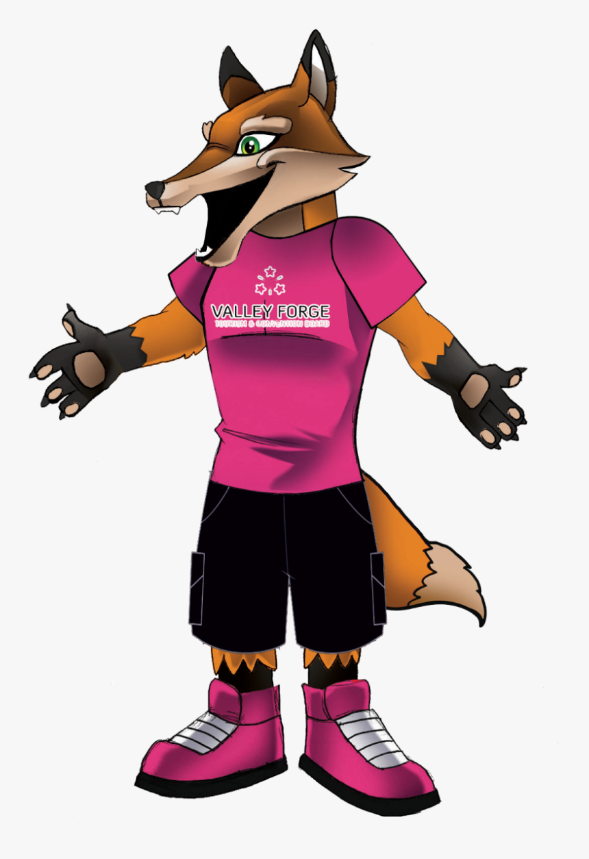 Monty The Fox - Valley Forge Tourism Mascot, HD Png Download, Free Download