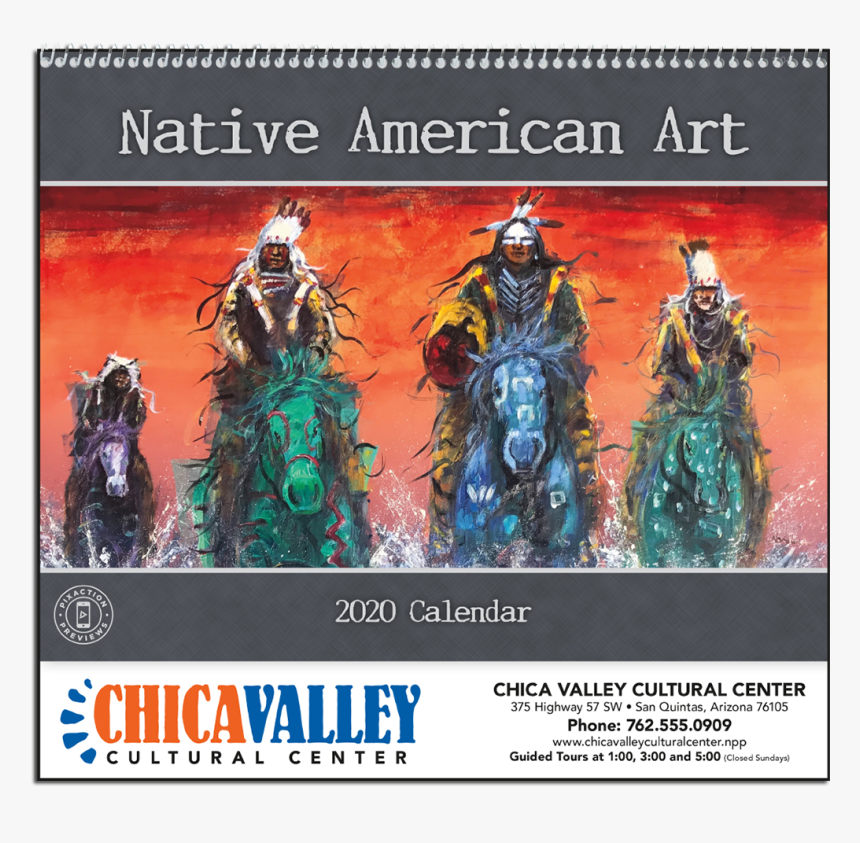 Picture Of Native American Art Wall Calendar - Native American Calendar 2020, HD Png Download, Free Download