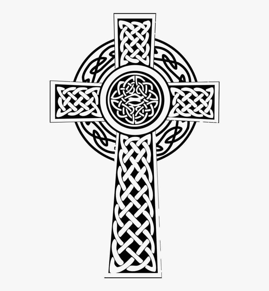 Celtic Cross Celtic Knot High Cross Christian Cross - Celtic Cross Line Drawing, HD Png Download, Free Download