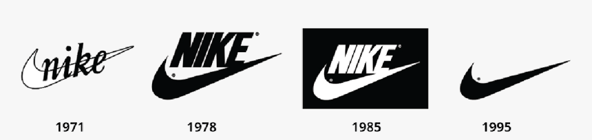 Nike Logos Throughout The Decades, HD Png Download, Free Download