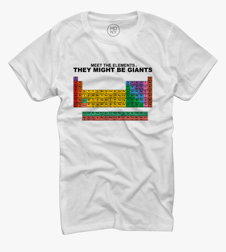 Meet The Elements Of Tmbg Women"s T-shirt On White - They Might Be Giants Elements Shirt, HD Png Download, Free Download