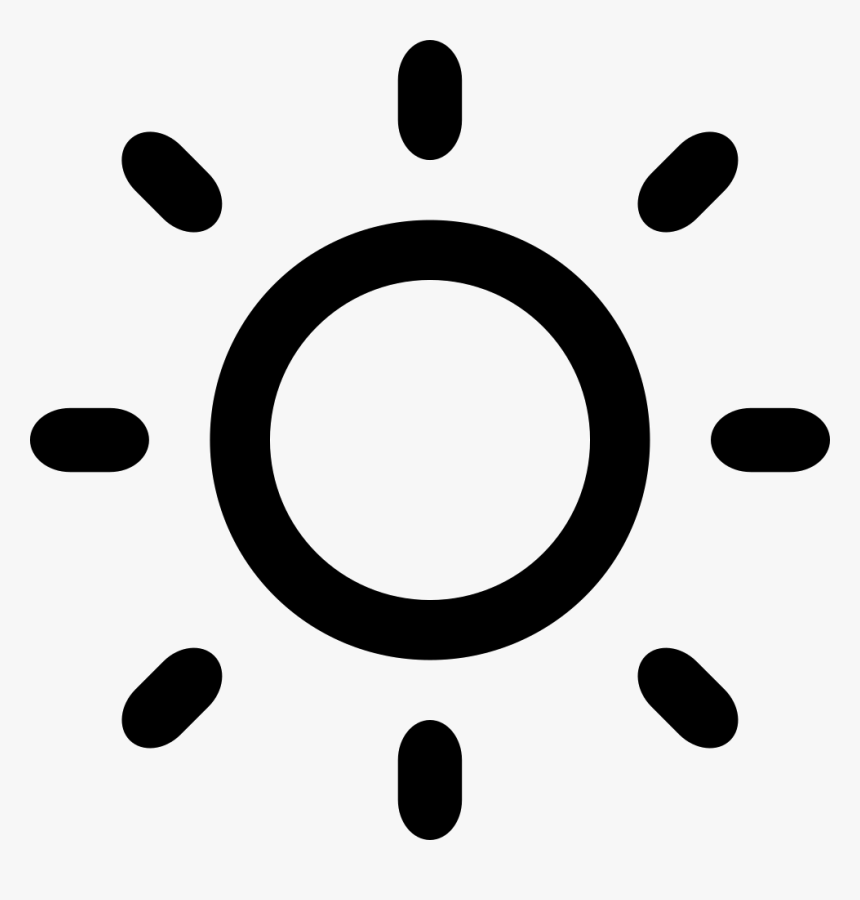 Sunlight - Sun Icon Png Black, Transparent Png, Free Download