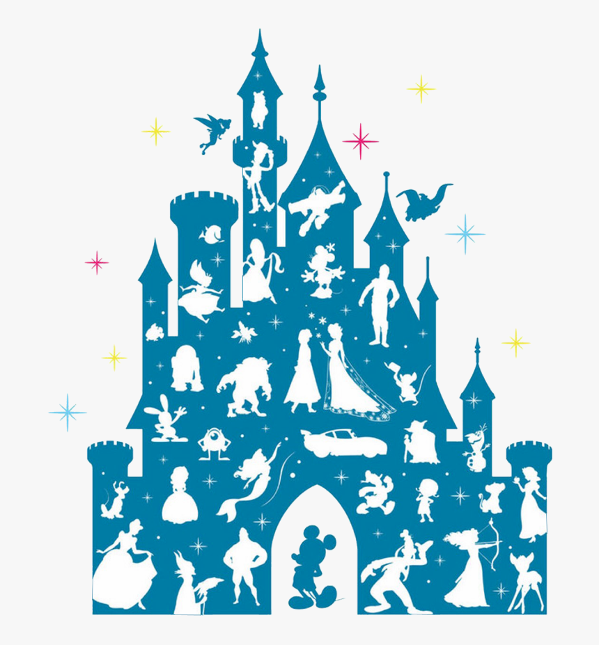 Disney Castle With Characters, HD Png Download, Free Download