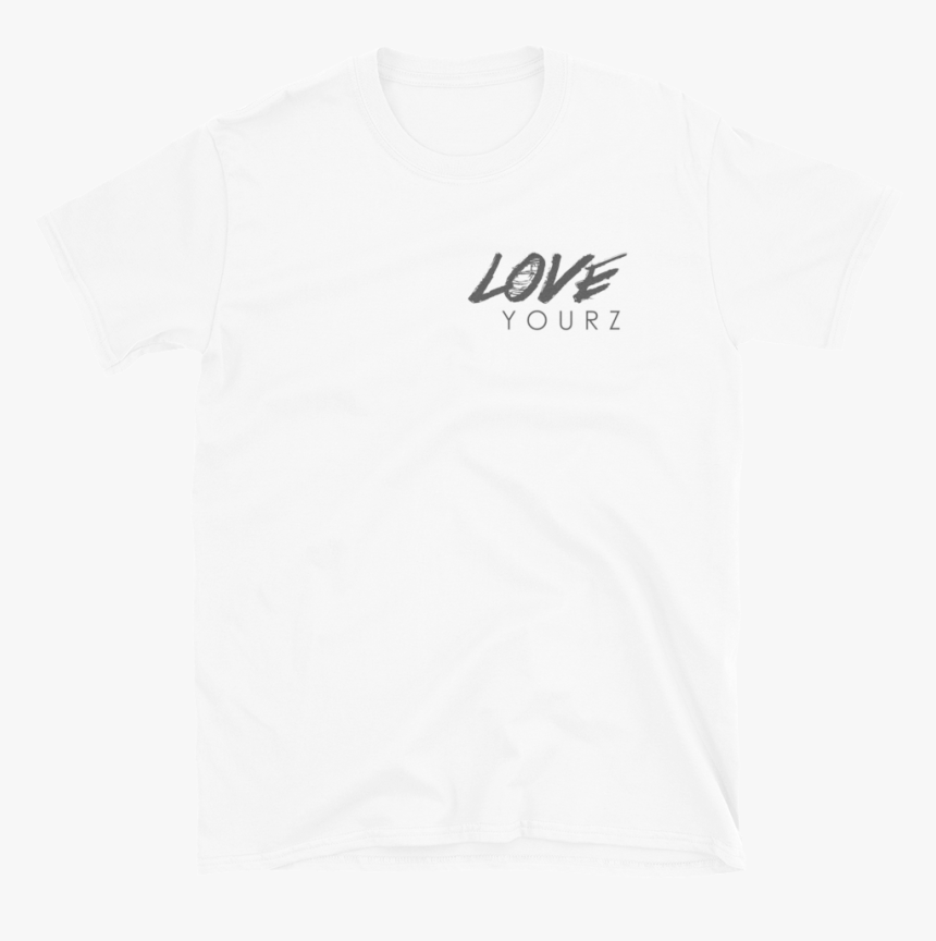 Love Yourz White Mens T Shirt Mockup Front Flat White - Different T Shirt, HD Png Download, Free Download