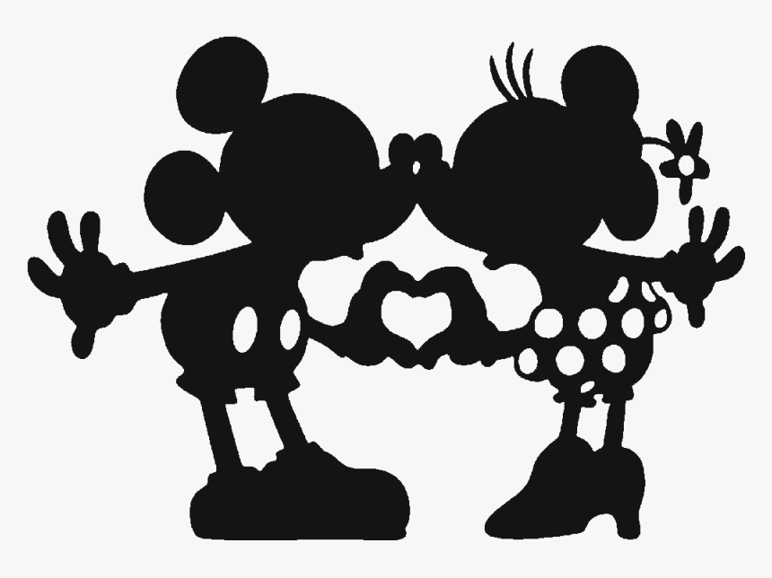 Php5 Disney Diy, Disney Crafts, Disney Trips - Mickey And Minnie Mouse Silhouette, HD Png Download, Free Download