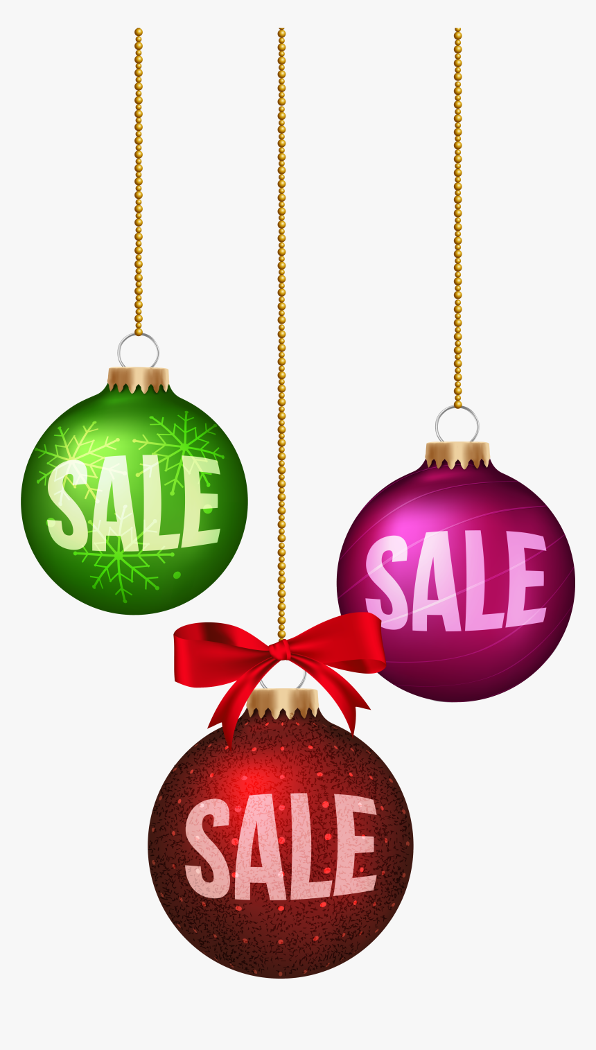 Christmas Balls Sale Decoration Png Clip Art Image - Free Christmas Sale Clip Art, Transparent Png, Free Download