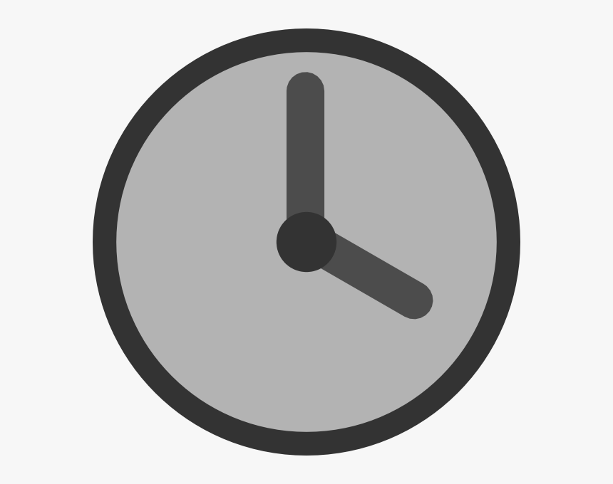 Gray Clock Svg Clip Arts - Gray Clock, HD Png Download, Free Download