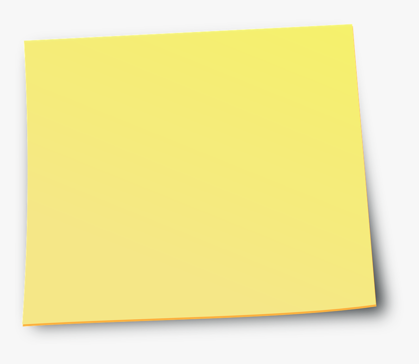 Note Notes Background Transparent Sticky - Yellow Sticky Notes Clipart, HD Png Download, Free Download