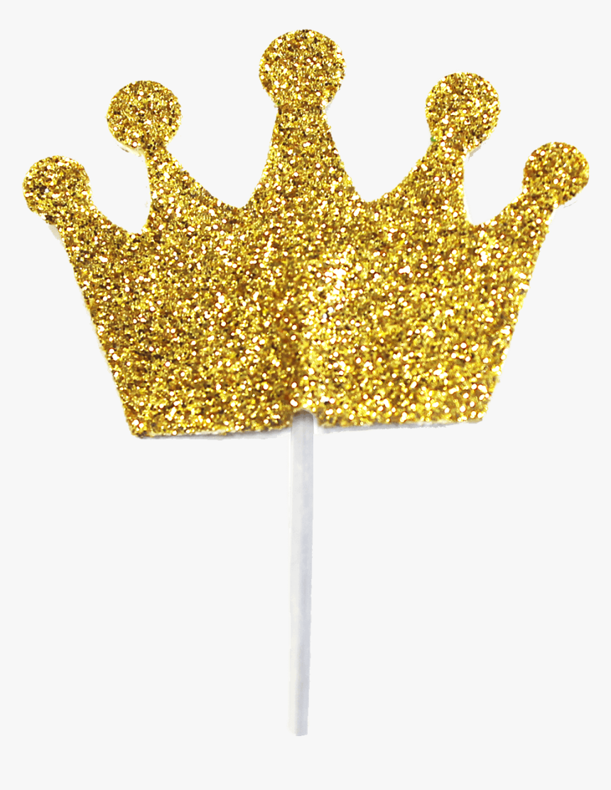 Transparent Glitter Crown Png - Gold Crown Cupcake Toppers Printable, Png Download, Free Download