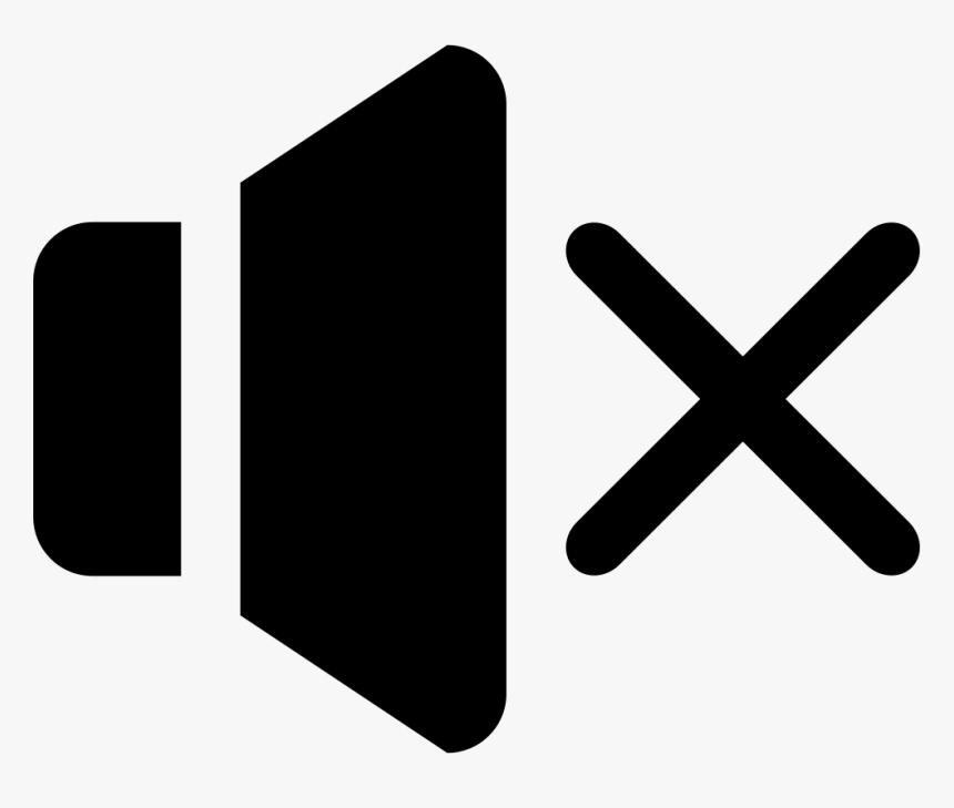 Mute Speaker Symbol Of Interface With A Cross - Sound Icon, HD Png Download, Free Download