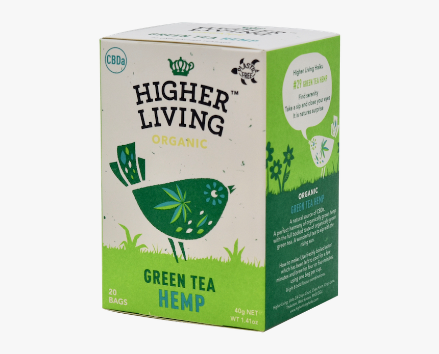 Green Tea Hemp Copy - Higher Living Green Tea Chai, HD Png Download, Free Download