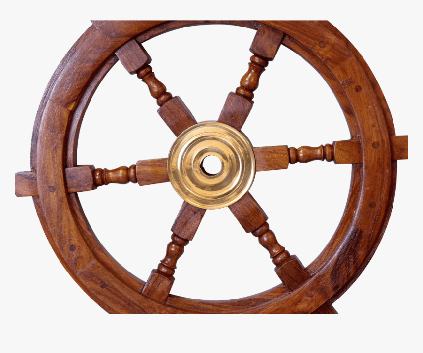 Wooden 15-inch Ship Wheel - Wood Ship Wheel, HD Png Download, Free Download