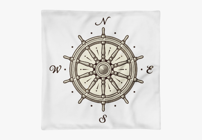 Compass And Captains Wheel Tattoo, HD Png Download, Free Download