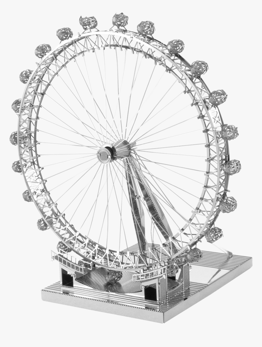 Metal Earth Iconx London Eye - London Ferris Wheel Png, Transparent Png, Free Download