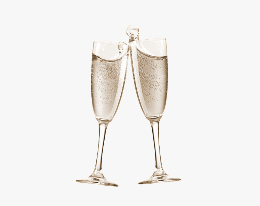Sparkling Wine Png - Champagne Glasses Toast Png, Transparent Png, Free Download