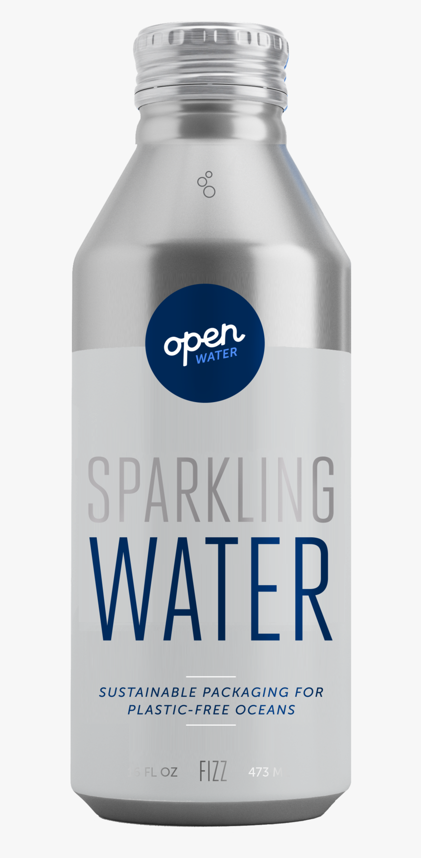Open Water Sparkling Water In Aluminum Bottle, HD Png Download, Free Download