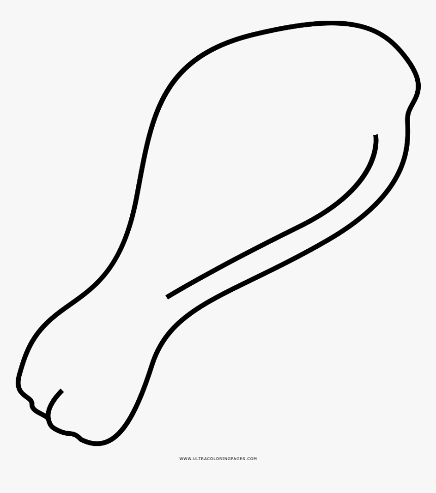 Chicken Leg Coloring Page, HD Png Download, Free Download