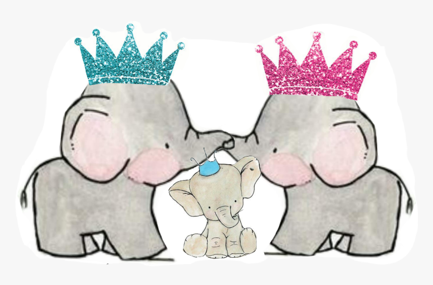 Family Clipart Baby Elephant - Baby Elephant Family Cartoon, HD Png Download, Free Download