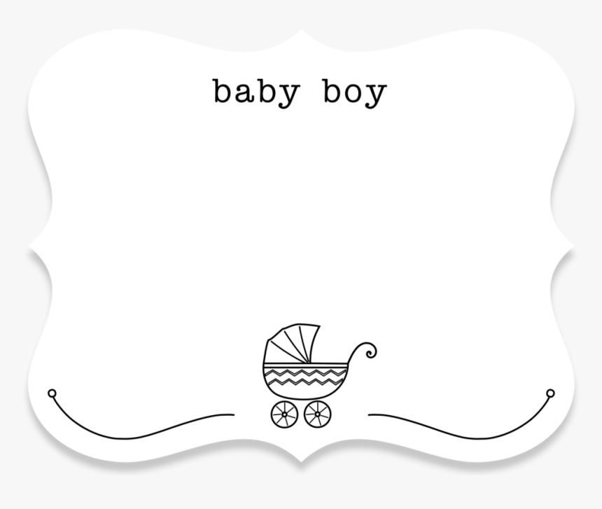 Baby Boy Greeting Card - Line Art, HD Png Download, Free Download