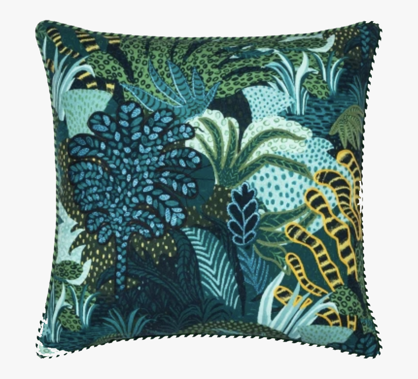 Jungle Leaves Pillow - Cushion, HD Png Download, Free Download