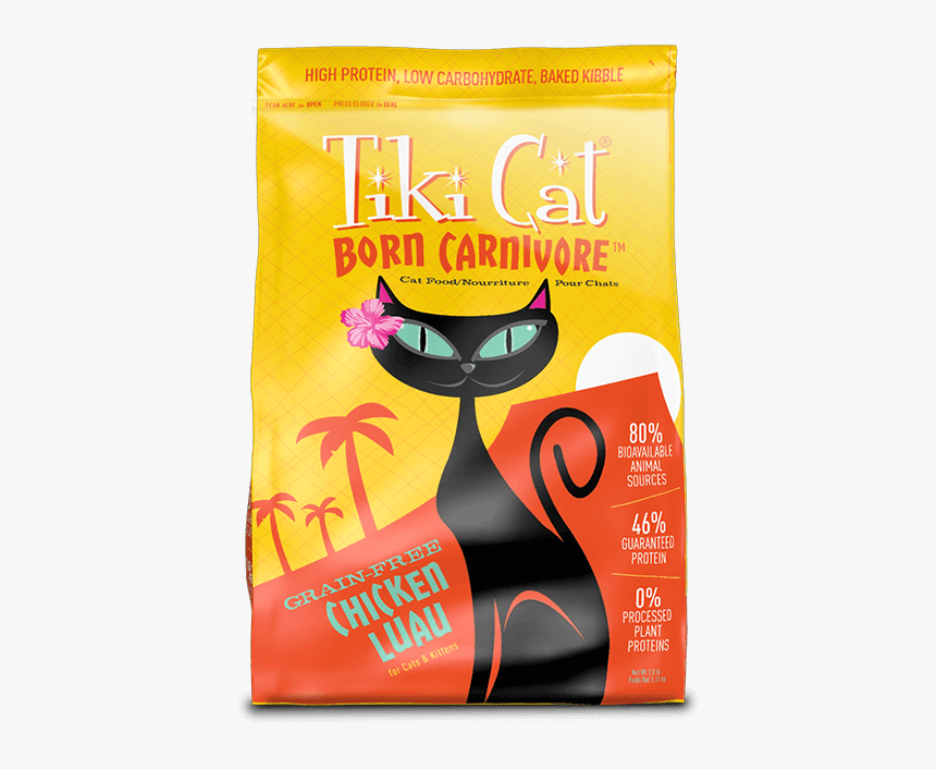 Tiki Cat Born Carnivore Chicken Luau, HD Png Download, Free Download