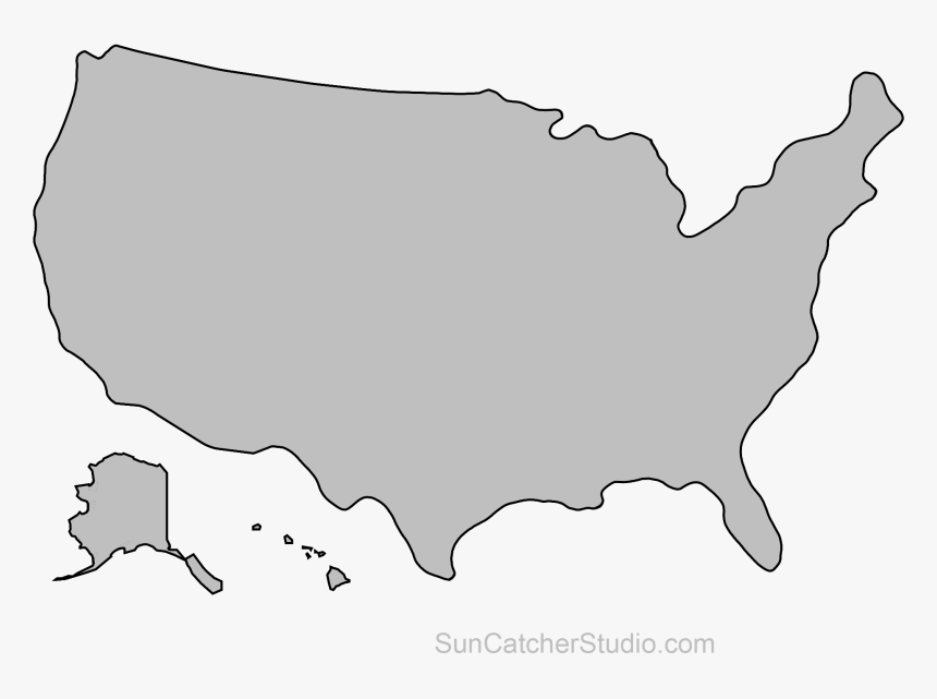 United States Outline, HD Png Download, Free Download