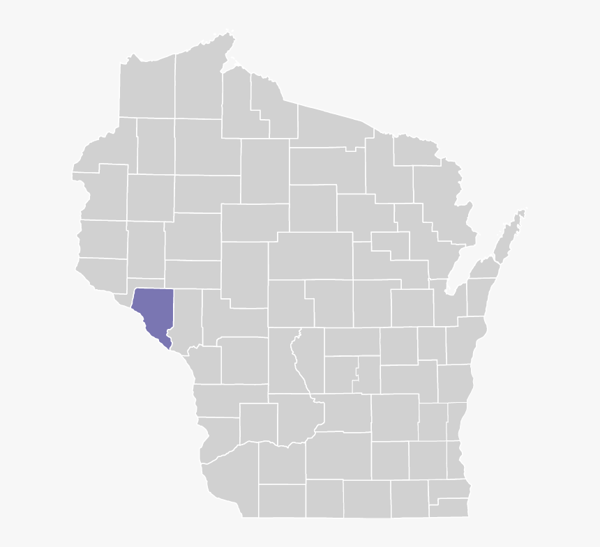 Buffalo County On Map - Landscape Map Of Wisconsin, HD Png Download, Free Download