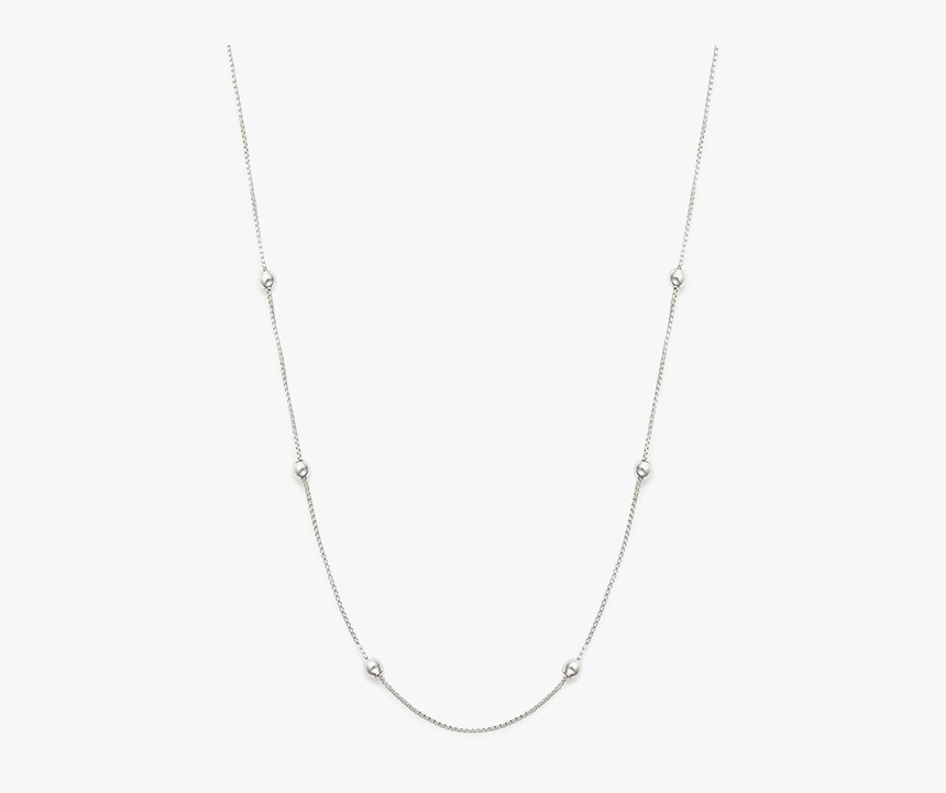 Silver Chain Png Image Background - Necklace, Transparent Png, Free Download