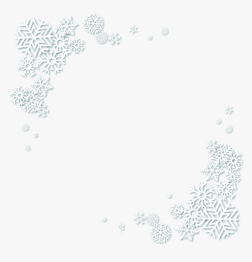 #ftestickers #snow #snowflakes #borders #aesthetic - Illustration, HD Png Download, Free Download
