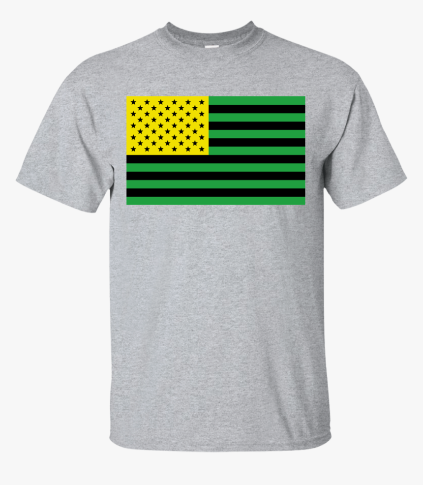 Usa Flag With Jamaica Flag Colors - T-shirt, HD Png Download, Free Download