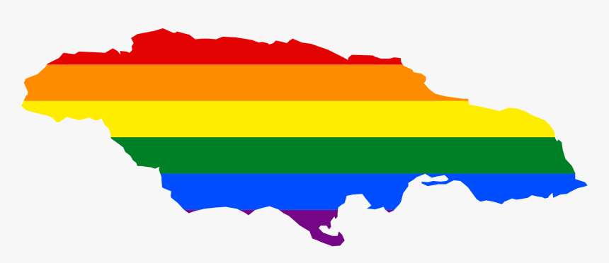 Lgbt Flag Map Of Jamaica - West Indies Flag Map, HD Png Download, Free Download