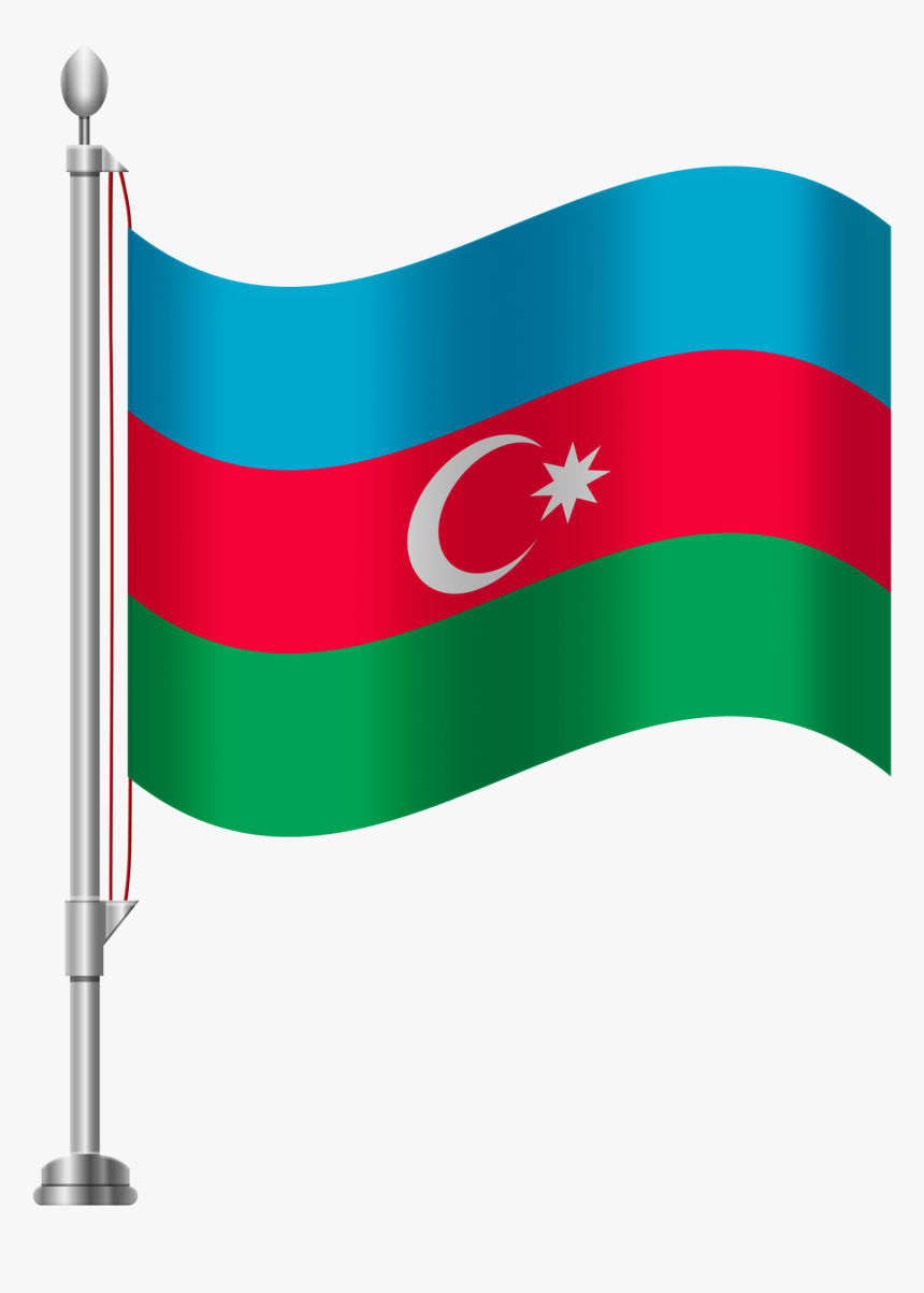 Azerbaijan Flag Png Clip Art - Azerbaijan Flag Png, Transparent Png, Free Download