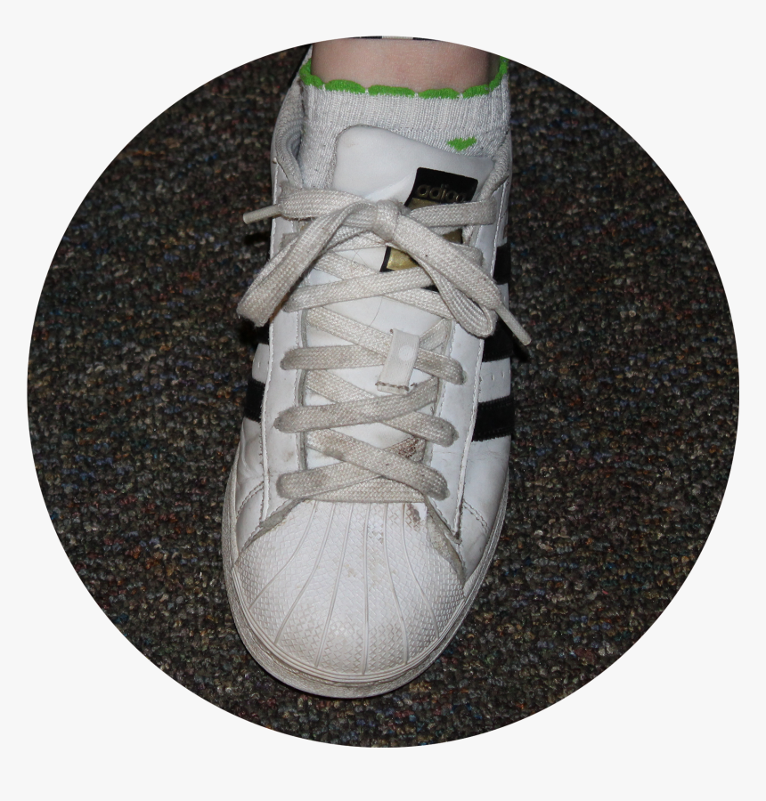Two White And Black Adidas Sneakers - Walking Shoe, HD Png Download, Free Download
