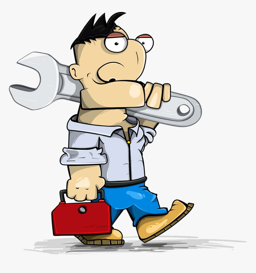 Master Engineer With Wrench - Carpenter Funny Clipart, HD Png Download, Free Download