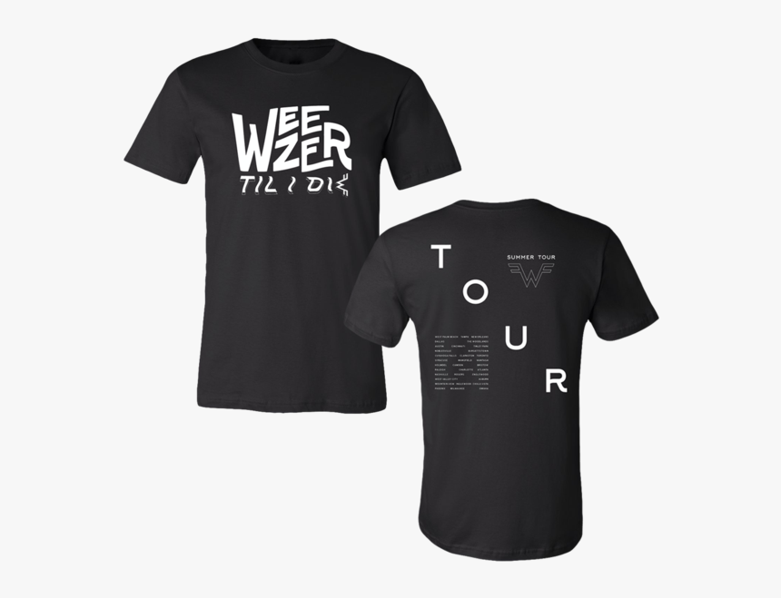 Till I Die Tour Tee - Weezer Tour T Shirt, HD Png Download, Free Download