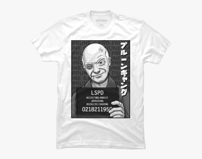 White T Shirt Design Png - Prune Gang Shirt, Transparent Png, Free Download