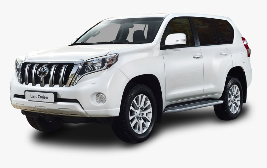 Toyota Land Cruiser White Car Png Image - Toyota Land Cruiser Prado Png, Transparent Png, Free Download