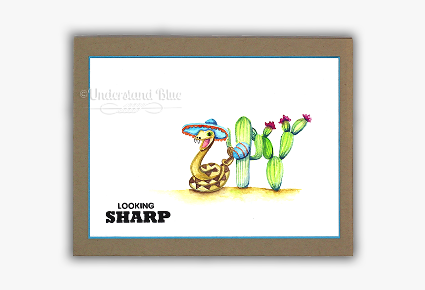 Looking Sharp No Line Watercolor Card By Understand - Temari Vs Tenten, HD Png Download, Free Download