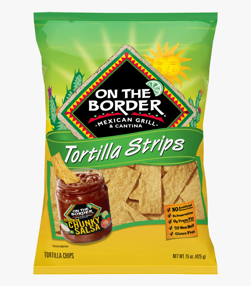 Tortilla Strips Front 2x - Border Tortilla Strips, HD Png Download, Free Download