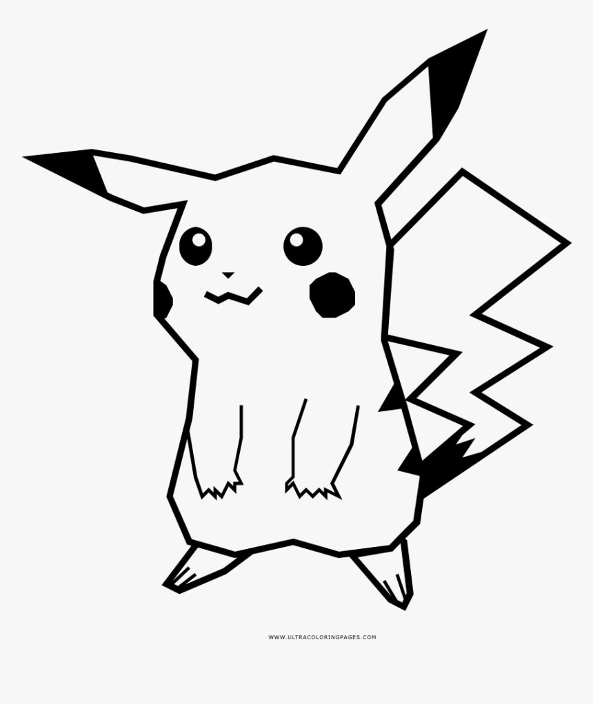 Pikachu Coloring Page - Pikachu Coloring Page Transparent, HD Png Download, Free Download