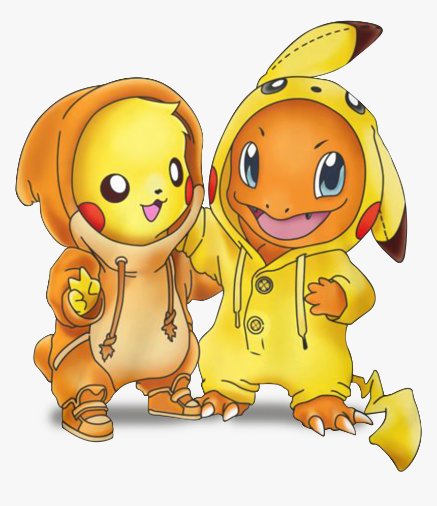 Pikachu In Charmander Costume, HD Png Download, Free Download