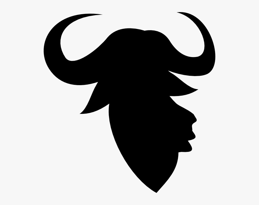 Bull Head Silhouette Clipart - Portable Network Graphics, HD Png Download, Free Download
