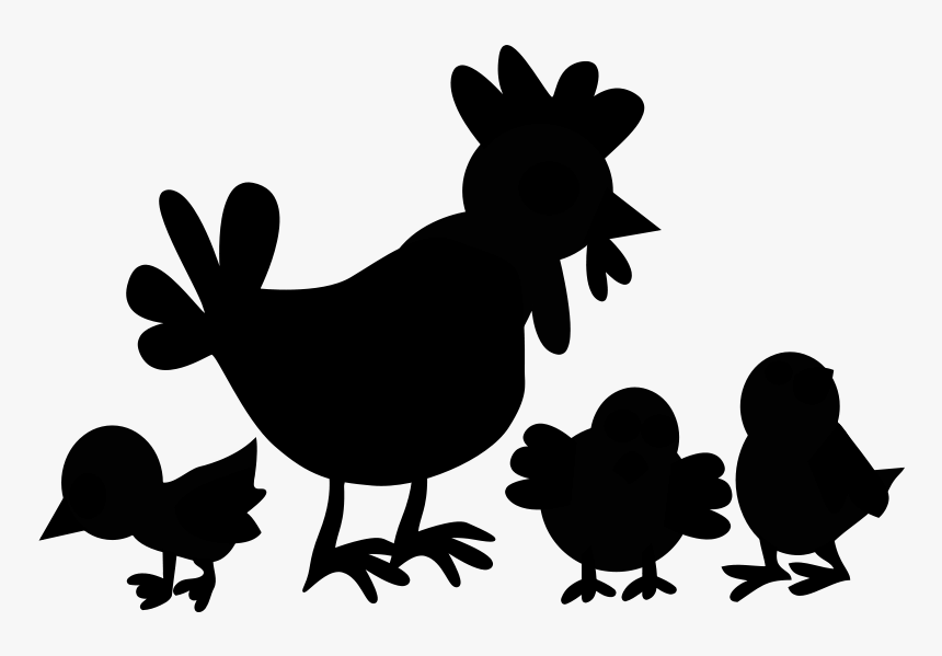 Rooster Chicken Clip Art Fauna Silhouette - Illustration, HD Png Download, Free Download