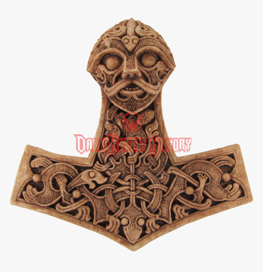 Thor Hammer Png , Png Download - Norse Carving Art, Transparent Png, Free Download