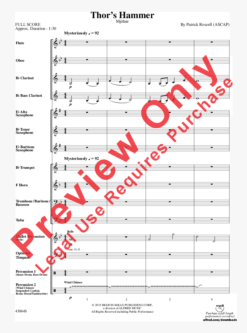 Product Thumbnail - Thor's Hammer Sheet Music, HD Png Download, Free Download